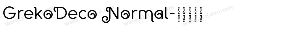 GrekoDeco Normal字体转换